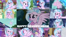 Size: 1978x1113 | Tagged: safe, derpibooru import, editor:quoterific, edith (cockatrice), fluttershy, silverstream, cockatrice, hippogriff, a matter of principals, marks for effort, school daze, school raze, she's all yak, student counsel, the hearth's warming club, uprooted, what lies beneath, happy, image, png, smiling