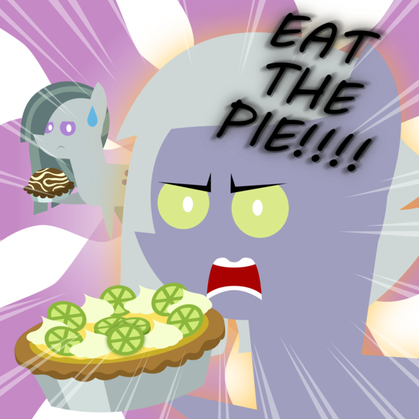 Size: 3413x3413 | Tagged: safe, artist:sketchmcreations, derpibooru import, limestone pie, marble pie, earth pony, pony, angry, female, food, image, inkscape, looking at you, mare, motion blur, open mouth, pi day, pie, png, pointy ponies, siblings, simple background, sisters, sweat, sweatdrop, transparent background, vector, yelling