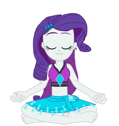 Size: 868x920 | Tagged: safe, artist:chrismc373, derpibooru import, rarity, equestria girls, clothes, image, meditating, png, solo, swimsuit