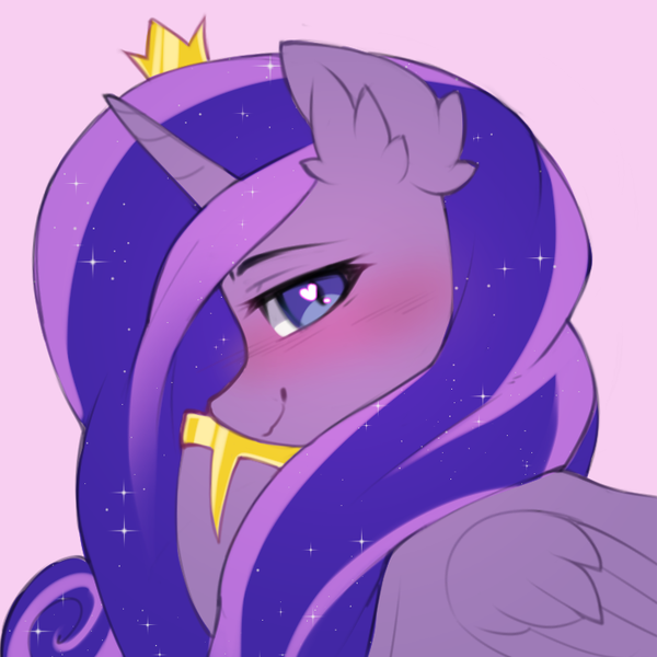 Size: 722x722 | Tagged: safe, artist:astralblues, derpibooru import, oc, oc:luminescent love, alicorn, pony, crown, female, image, jewelry, mare, png, regalia, simple background, solo