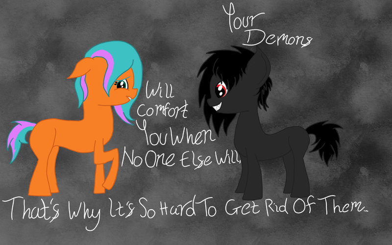 Size: 1920x1200 | Tagged: safe, artist:script singer, derpibooru import, oc, oc:angel of darkness, oc:script singer, unofficial characters only, earth pony, pony, depression, image, png, quote