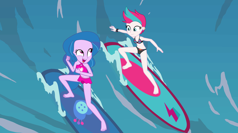 Size: 3488x1954 | Tagged: safe, derpibooru import, izzy moonbow, zipp storm, equestria girls, duo, g5, image, png