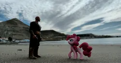 Size: 4000x2103 | Tagged: safe, artist:dingopatagonico, derpibooru import, pinkie pie, earth pony, black adam, dc comics, image, irl, jpeg, photo, toy