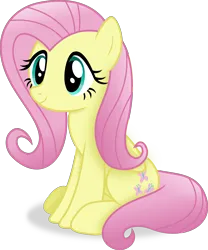 Size: 3496x4202 | Tagged: safe, artist:anime-equestria, derpibooru import, fluttershy, pegasus, pony, female, image, mare, png, simple background, sitting, smiling, solo, transparent background, vector, wings
