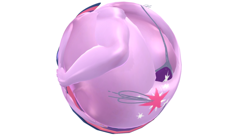 Size: 1920x1080 | Tagged: suggestive, artist:rollingattackenjoyer, derpibooru import, twilight sparkle, twilight sparkle (alicorn), alicorn, 3d, ball, bikini, clothes, image, morph ball, png, simple background, swimsuit, transparent background, twiball