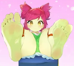 Size: 576x512 | Tagged: suggestive, derpibooru import, machine learning generated, apple bloom, equestria girls, feet, fetish, foot fetish, image, pinegraph, png