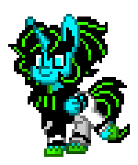 Size: 200x240 | Tagged: safe, artist:james, oc, oc:neon, pony town, animated, gif, image