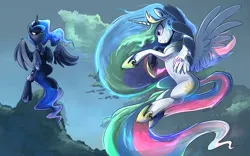 Size: 1227x766 | Tagged: dead source, safe, artist:blitzpony, banned from derpibooru, princess celestia, princess luna, alicorn, pony, 2013, duo, duo female, female, image, mare, png, siblings