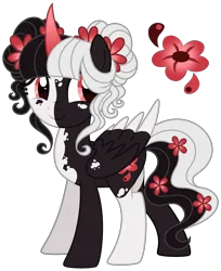 Size: 2178x2671 | Tagged: safe, alternate version, artist:strawberry-spritz, derpibooru import, alicorn, pony, base used, female, image, mare, offspring, parent:fluttershy, parent:king sombra, parents:sombrashy, png, simple background, solo, transparent background