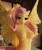 Size: 2560x3050 | Tagged: suggestive, derpibooru import, fluttershy, anthro, pegasus, 3d, bedroom, blender, breasts, high res, image, looking at you, morning, png, smiling, solo, spread wings, wings