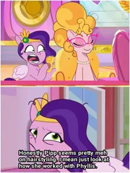 Size: 1500x1999 | Tagged: safe, derpibooru import, edit, edited screencap, screencap, phyllis cloverleaf, pipp petals, mane melody, my little pony: tell your tale, spoiler:g5, spoiler:my little pony: tell your tale, spoiler:tyts01e05, g5, image, jpeg