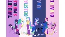 Size: 2000x1125 | Tagged: safe, derpibooru import, edit, edited screencap, editor:quoterific, screencap, princess cadance, princess celestia, princess luna, twilight sparkle, equestria girls, dean cadance, image, png, principal celestia, vice principal luna