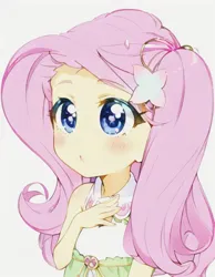 Size: 606x780 | Tagged: safe, artist:luckreza8, derpibooru import, machine learning generated, fluttershy, human, equestria girls, anime, female, image, imgcreator, png, simple background, solo