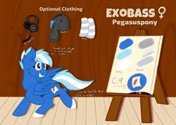 Size: 3508x2480 | Tagged: safe, artist:exobass, derpibooru import, oc, oc:exobass, pegasus, canvas, clothes, exobass, headphones, hoodie, image, png, reference sheet, socks, wings