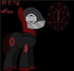 Size: 1024x982 | Tagged: safe, artist:harmonicdreemur1308, derpibooru import, ponified, earth pony, pony, black background, clothes, image, male, mask, png, simple background, slipknot, stallion