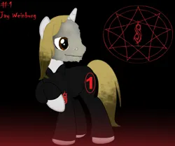 Size: 1936x1620 | Tagged: safe, artist:harmonicdreemur1308, derpibooru import, ponified, pony, unicorn, clothes, image, male, mask, pentagram, png, raised hoof, slipknot, stallion