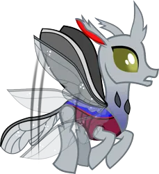 Size: 583x636 | Tagged: safe, derpibooru import, oc, oc:dot matrix, unofficial characters only, changedling, changeling, changedling oc, changeling oc, flying, image, png, simple background, solo, transparent background, wings flapping