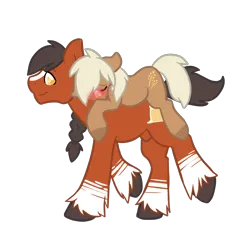 Size: 1200x1200 | Tagged: safe, artist:sinclair2013, derpibooru import, oc, oc:amber shine, oc:draft, unofficial characters only, earth pony, pony, blushing, duo, female, image, male, mare, nudity, png, sheath, shipping, simple background, size difference, stallion, straight, transparent background