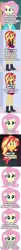 Size: 500x5999 | Tagged: safe, derpibooru import, edit, edited screencap, screencap, fluttershy, sunset shimmer, equestria girls, equestria girls series, cocaine bear, comic, image, png, screencap comic