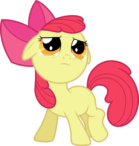 Size: 3000x3153 | Tagged: safe, artist:cloudyglow, derpibooru import, apple bloom, lesson zero, image, png, solo, vector