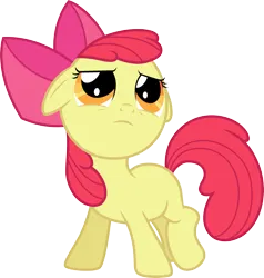 Size: 3000x3153 | Tagged: safe, artist:cloudyglow, derpibooru import, apple bloom, lesson zero, image, png, solo, vector