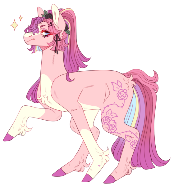 Size: 2291x2455 | Tagged: safe, artist:sleepy-nova, derpibooru import, oc, oc:roselia, earth pony, pony, female, image, mare, png, simple background, solo, transparent background