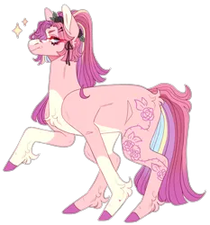 Size: 2291x2455 | Tagged: safe, artist:sleepy-nova, derpibooru import, oc, oc:roselia, earth pony, pony, female, image, mare, png, simple background, solo, transparent background