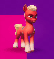 Size: 406x450 | Tagged: safe, derpibooru import, sprout cloverleaf, earth pony, pony, animated, countdown, g5, game screencap, gif, image, male, my little pony: a maretime bay adventure, numbers, solo, sprout, stallion