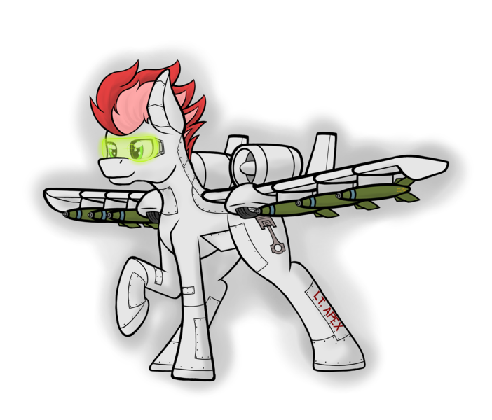 Size: 3508x3000 | Tagged: safe, artist:yognaughtsteve, derpibooru import, oc, oc:swift apex, hybrid, original species, plane pony, pony, a-10 thunderbolt ii, image, plane, png, simple background, solo, transparent background