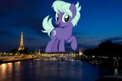 Size: 2048x1360 | Tagged: safe, artist:cheezedoodle96, derpibooru import, edit, editor:jaredking779, night view, earth pony, pony, female, france, friendship student, giant pony, giant/macro earth pony, giantess, highrise ponies, image, irl, jpeg, macro, mare, mega giant, paris, photo, ponies in real life, solo