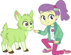 Size: 3840x3000 | Tagged: safe, artist:cloudyglow, derpibooru import, lily pad (equestria girls), goat, equestria girls, equestria girls series, spring breakdown, spoiler:eqg series (season 2), .ai available, image, png, simple background, solo, transparent background, vector