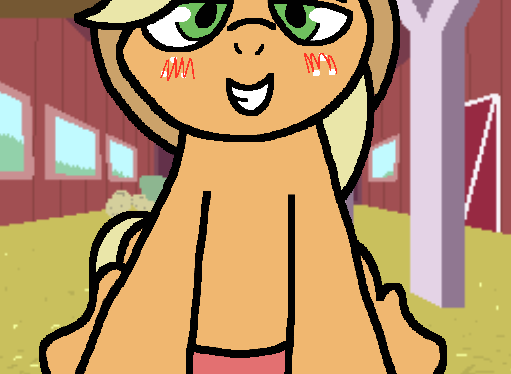 Size: 511x374 | Tagged: questionable, artist:pokehidden, derpibooru import, edit, applejack, oc, oc:big brian, earth pony, pony, banned from equestria daily, barn, barn sex, bedroom eyes, blushing, canon x oc, cowgirl position, cute, duo, image, looking at you, male, male pov, offscreen character, offscreen male, penetration, png, pov, recolor, sex, softcore, sweet apple acres