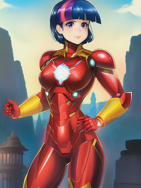 Size: 1020x1360 | Tagged: safe, derpibooru import, editor:sammykun, machine learning generated, novelai, stable diffusion, twilight sparkle, human, equestria girls, breasts, clothes, cosplay, costume, crossover, female, glow, humanized, image, iron man, marvel, marvel cinematic universe, metal, png, reasonably sized breasts, solo, suit, superhero, technology