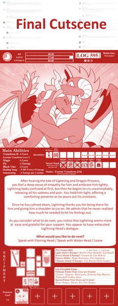 Size: 1000x2583 | Tagged: safe, artist:vavacung, derpibooru import, oc, oc:nobilis, oc:proto queen, dragon, hydra, comic:the adventure logs of young queen, female, hug, image, jpeg, male, multiple heads