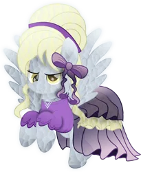 Size: 8544x10404 | Tagged: safe, artist:lincolnbrewsterfan, artist:styroponyworks, derpibooru import, derpy hooves, crystal pony, pegasus, pony, my little pony: the movie, .svg available, absurd resolution, alternate hairstyle, alternate tailstyle, amber eyes, bow, clothes, crystalline, crystallized, crystallized pony, curly hair, curly mane, cute, cute face, cute smile, derp, derpabetes, dress, female, flying, frills, frilly dress, glow, golden eyes, hair bow, hair bun, hairband, hoof heart, image, inkscape, inspired by a featured image, inspired by another artist, jewelry, looking at you, mare, movie accurate, necklace, open mouth, png, purple, raised hoof, raised leg, ribbon, ribbon tail, see-through, see-through skirt, shiny, simple background, skirt, smiling, smiling at you, solo, spread wings, tail, texture, translucent belly, translucent mane, transparent, transparent background, transparent belly, transparent flesh, transparent mane, transparent wings, triangle, underhoof, vector, wings, yellow eyes
