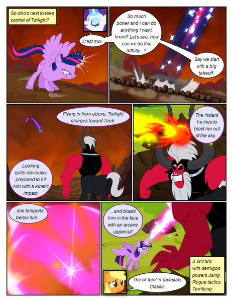 Size: 612x792 | Tagged: safe, artist:newbiespud, derpibooru import, edit, edited screencap, screencap, lord tirek, twilight sparkle, twilight sparkle (alicorn), alicorn, pony, comic:friendship is dragons, twilight's kingdom, comic, dialogue, female, image, male, mare, png, screencap comic