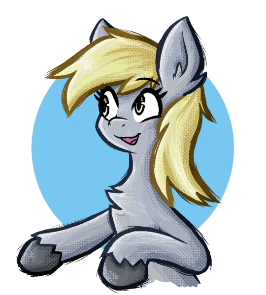 Size: 779x865 | Tagged: safe, artist:daze, derpibooru import, derpy hooves, pegasus, pony, chest fluff, female, image, mare, png, simple background, smiling, solo, transparent background