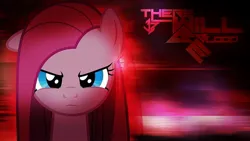 Size: 850x478 | Tagged: safe, derpibooru import, pinkie pie, earth pony, image, jpeg, looking at you, pinkamena diane pie, serious, solo