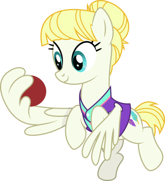 Size: 2040x2243 | Tagged: safe, artist:thatusualguy06, derpibooru import, summer breeze, pegasus, pony, 2 4 6 greaaat, .svg available, ball, buckball uniform, female, flying, friendship student, image, mare, png, simple background, solo, transparent background, vector, wing hold, wings
