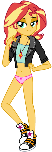 Size: 707x2048 | Tagged: suggestive, artist:emeraldblast63, edit, vector edit, sunset shimmer, human, equestria girls, belly, belly button, belly fetish, clothes, converse, fetish, fetish fuel, image, legs, panties, pink underwear, png, shoes, solo, underwear, vector