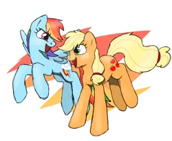 Size: 880x724 | Tagged: safe, artist:solixy406, derpibooru import, applejack, rainbow dash, image, png