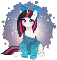 Size: 2025x2112 | Tagged: safe, artist:avrameow, derpibooru import, part of a set, oc, unofficial characters only, pony, unicorn, clothes, commission, horn, image, oversized clothes, png, simple background, solo, sweater, transparent background, unicorn oc, ych result