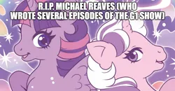 Size: 960x500 | Tagged: safe, derpibooru import, edit, edited screencap, screencap, twilight sparkle, twilight sparkle (alicorn), alicorn, g1, image, in memoriam, png, rest in peace