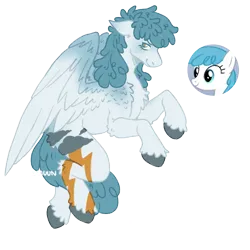 Size: 1000x1000 | Tagged: safe, artist:kazmuun, derpibooru import, lightning bolt, white lightning, pegasus, pony, chest fluff, female, image, mare, name, png, redesign, signature, simple background, smiling, transparent background, unshorn fetlocks