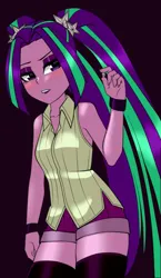 Size: 2287x3950 | Tagged: safe, artist:nekojackun, derpibooru import, aria blaze, spike, equestria girls, ariaspike, image, jpeg, shipping