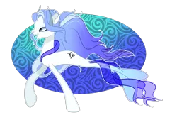 Size: 4096x2655 | Tagged: safe, artist:harmonyvitality-yt, derpibooru import, oc, unofficial characters only, sea pony, seapony (g4), base used, blue mane, dorsal fin, female, fin, fish tail, flowing mane, image, open mouth, png, sea pony oc, seapony oc, simple background, smiling, solo, tail, transparent background, underwater, water