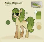 Size: 1950x1860 | Tagged: safe, artist:_alixxie_, derpibooru import, oc, oc:apple blossom, earth pony, pony, female, image, mare, png, solo
