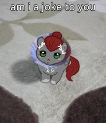 Size: 584x680 | Tagged: safe, artist:nootaz, derpibooru import, oc, oc:void, unofficial characters only, pegasus, pony, behaving like a cat, blush sticker, blushing, female, image, jpeg, looking at you, mare, ponified animal photo, solo, text