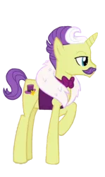 Size: 1142x1915 | Tagged: safe, derpibooru import, edit, edited screencap, screencap, dandy grandeur, pony, unicorn, fluttershy leans in, background removed, bowtie, clothes, facial hair, image, male, moustache, not a vector, png, solo, stallion
