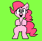 Size: 84x83 | Tagged: safe, artist:gravity1037, derpibooru import, pinkie pie, animated, gif, green background, image, pixel art, pizza tower, simple background, solo, sprite